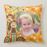 Retro Sock Monkeys Custom Photo  MOJO Pillow