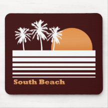 Retro South Beach Mousepad