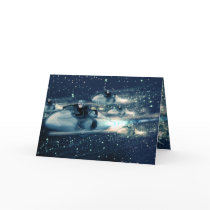 Retro Space cruiser - The Race cards by bartonleclaydesign Retro Space cruiser - The Race cards