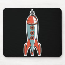 retro space rocket mousepads by doonidesigns retro space rocket mousepads