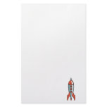 retro space rocket stationery