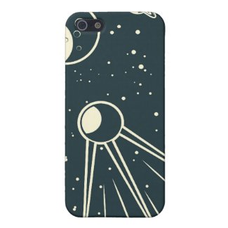 retro space sputnik iPhone 4 speck case Cases For iPhone 5