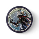 Retro Spaceman Round Button by Retropolis_Travel Retro Spaceman Round Button
