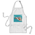 Retro Spaceship Santa Christmas Apron