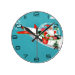 Retro Spaceship Santa Christmas Clock (medium)