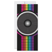 Retro Speaker Custom Rack Card