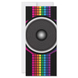 Retro Speaker Custom Rack Card
