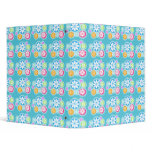 Retro "Spinwheels" Flowers Custom Binder binders