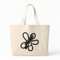 Retro Splat Rocket Black & White bags