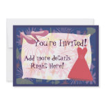 Retro Spunky Gal Invitation