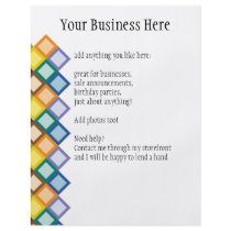 Retro Squares Bright Flyer