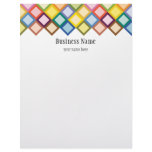 Retro Squares Bright Letterhead