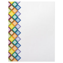 Retro Squares Bright Letterhead