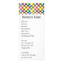 Retro Squares Bright Rack Card