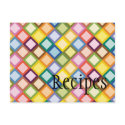 Retro Squares Bright Recipe Card by Pen_And_Ink