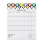 Retro Squares Bright Small Order Form flyers