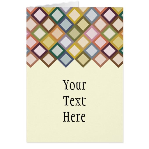 Retro Squares Card