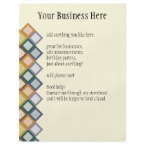 Retro Squares Flyer by Pen_And_Ink Retro Squares Flyer