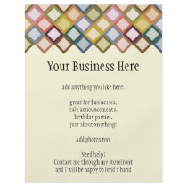 Retro Squares Flyer