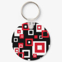 Retro squares - Keychain