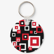 Retro squares - Keychain