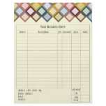Retro Squares Order Form flyers