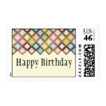 Retro Squares Postage Stamp
