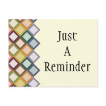 Retro Squares Postcard