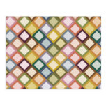 Retro Squares Postcard