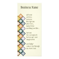 Retro Squares Rack Card