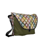 Retro Squares Rickshaw Messenger Bag