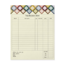 Retro Squares Small Order Form Flyers