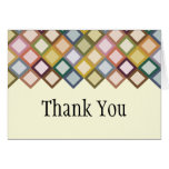 Retro Squares Thank You Card