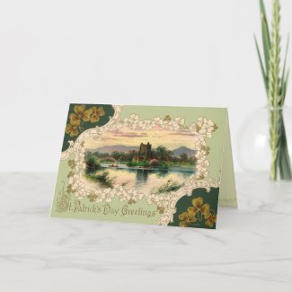 Retro St. Patrick's Day Greeting Card card
