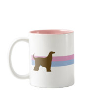 Retro Star Afghan Hound Mug by MenagerieMayhem Retro Star Afghan Hound Mug