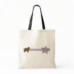 Retro Star Bichon Frise Canvas Bag