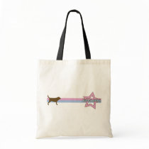 Retro Star Bloodhound Canvas Bag