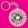 Retro Star Burst Keychain Retro Star Burst Keychain