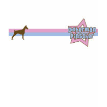 Retro Star Doberman Pinscher Ladies Twofer Shirt by MenagerieMayhem Retro Star Doberman Pinscher Ladies Twofer Shirt