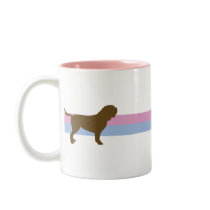 Retro Star Dogue de Bordeaux mugs by MenagerieMayhem Retro Star Dogue de Bordeaux mugs
