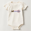 Retro Star Golden Retriever Baby Creeper t-shirts by MenagerieMayhem Retro Star Golden Retriever Baby Creeper t-shirts