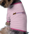dog_ringer - Havanese gift with a chocolate brown silhouette, pastel pink & blue stripes, as well as a star with the dog breed's name in the center. Cool Havanese tshirts and more.