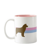 Retro Star Siberian Husky mugs by MenagerieMayhem Retro Star Siberian Husky mugs