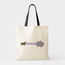 Retro Star Welsh Springer Spaniel Canvas Bag