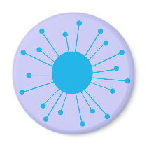 Retro Starburst magnets by JuJuGarden Retro Starburst magnets