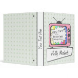 Retro Stay Tuned... Pink TV Set Binder