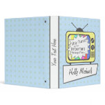 Retro Stay Tuned... Yellow TV Set Binder