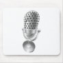 Retro steel radio microphone mic mousemats