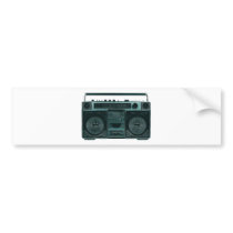 retro stereo bumper sticker bumper stickers