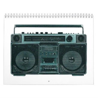 retro stereo calendar